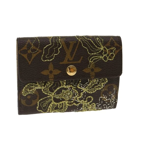 LOUIS VUITTON Monogram Dentelle Ludlow Wallet M95391 LV Auth 29934SM - Picture 1 of 16